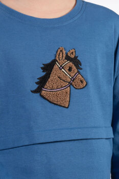 HKM Kinder Langarmshirt MIA blau