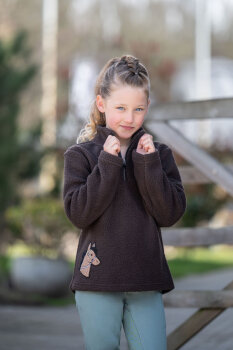 HKM Kinder Pullover MIA dunkelbraun
