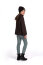 HKM Kinder Pullover MIA dunkelbraun