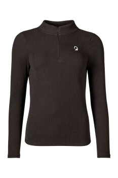 HKM Damen Langarmshirt AREZZO SOFT dunkelbraun