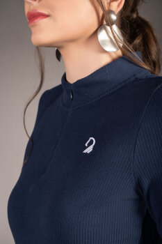 HKM Damen Langarmshirt AREZZO SOFT dunkelblau