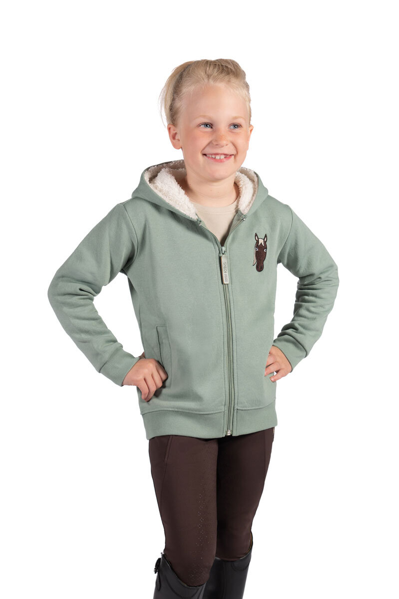 HKM Kinder Sweatjacke MIA salbei 110/116