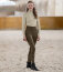E.L.T Damen Reithose MATHILDA GLAM HighWaist grünbraun
