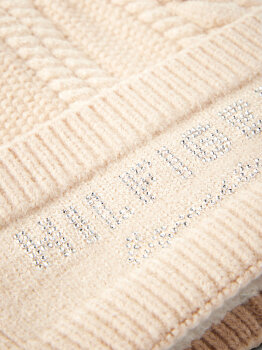 Tommy Hilfiger Pompom Strickmütze PERRY taupe