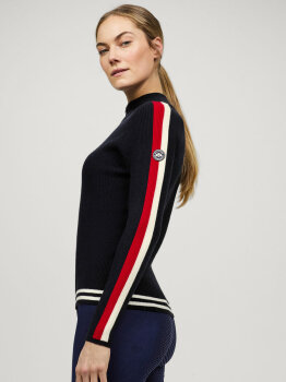 Tommy Hilfiger Damen Sweatshirt ¼ Zip CAROL desert sky