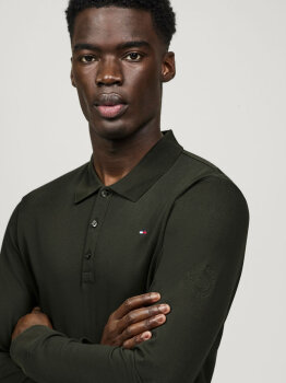 Tommy Hilfiger Herren Longsleeve Poloshirt ERWIN pine