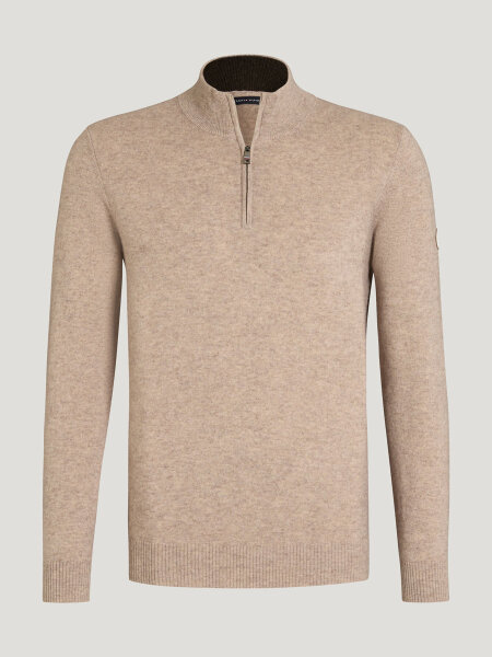 Tommy Hilfiger Herren ¼ Zip Pullover OAKFIELD taupe