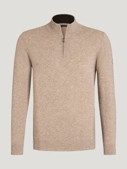 Tommy Hilfiger Herren ¼ Zip Pullover OAKFIELD taupe