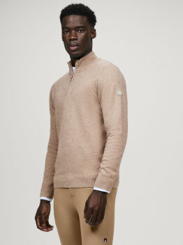 Tommy Hilfiger Herren ¼ Zip Pullover OAKFIELD taupe