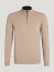 Tommy Hilfiger Herren ¼ Zip Pullover OAKFIELD taupe