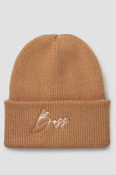Boss Equestrian Beanie HIGH CUFF camel