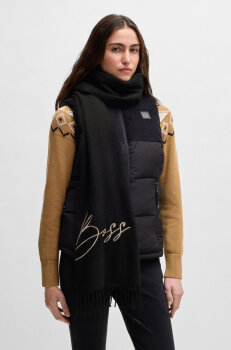 Boss Equestrian Schal SOFT LOGO black