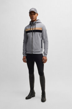 Boss Equestrian Herren Zip Hoodie RIVER grey melange