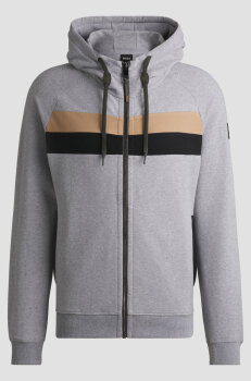 Boss Equestrian Herren Zip Hoodie RIVER grey melange