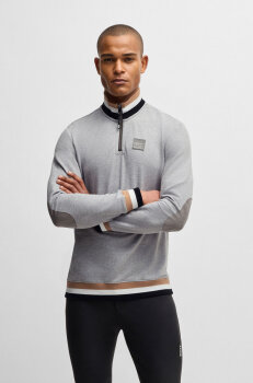Boss Equestrian Herren Sweater TROYER grey melange