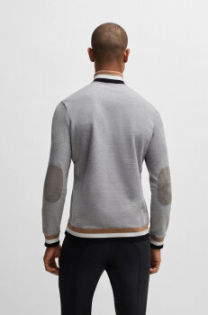 Boss Equestrian Herren Sweater TROYER grey melange