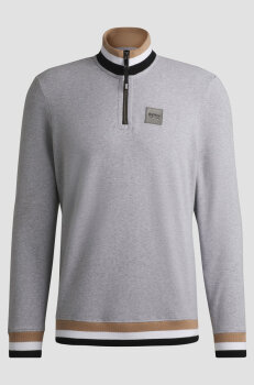Boss Equestrian Herren Sweater TROYER grey melange
