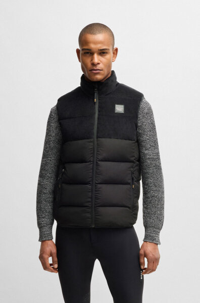 Boss Equestrian Herren Cord Puffer Weste ARTHUR black