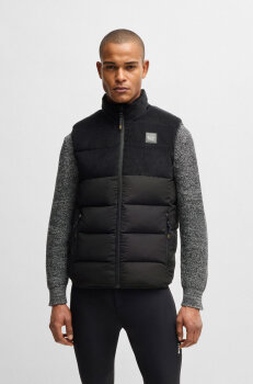 Boss Equestrian Herren Cord Puffer Weste ARTHUR black