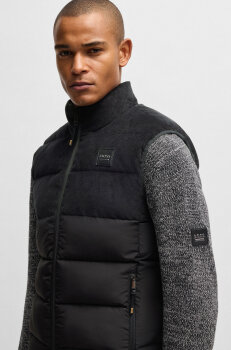 Boss Equestrian Herren Cord Puffer Weste ARTHUR black