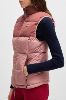Boss Equestrian Damen Cord Puffer Weste VIOLA rose haze