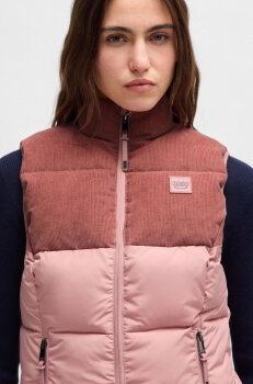 Boss Equestrian Damen Cord Puffer Weste VIOLA rose haze