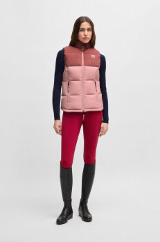 Boss Equestrian Damen Cord Puffer Weste VIOLA rose haze