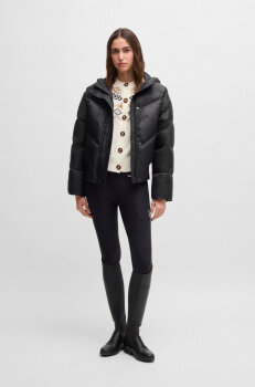 Boss Equestrian Damen Bomber Puffer Jacke MARSHA black