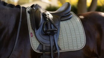 Le Mieux Schabracke Suede Dressage Square, L, rosemary, DR