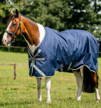 Horseware Weidedecke AMIGO 1200D 0g, navy/titanium grey/silver