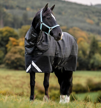 Horseware Weidedecke AMIGO 1200D FieldSafe Reflectech PLUS 50g, black/reflective/black