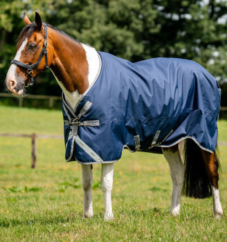 Horseware Weidedecke AMIGO 1200D XL 50g, navy/titanium grey/silver