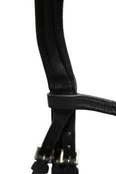Stübben Trense PRO-JUMP mit Slide & Lock, kombiniertes Reithalfter, schwarz/schwarz