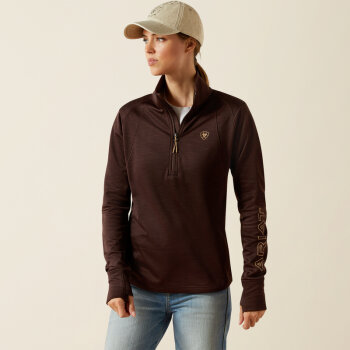 Ariat Damen ½ Zip Pullover TEAM EQ java