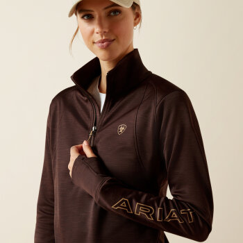 Ariat Damen ½ Zip Pullover TEAM EQ java