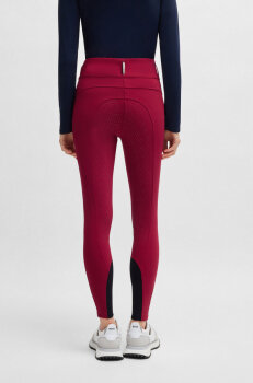 Boss Equestrian Damen Reithose HAILEY HIGH WAIST VOLLBESATZ red dahlia