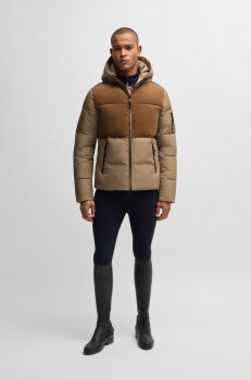 Boss Equestrian Herren Cord Puffer Jacke TOMAS camel