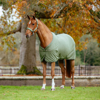 Le Mieux Abschwitzdecke Arika Monogram Fleece, rosemary