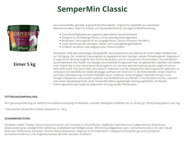 St.Hippolyt SemperMin Classic 5 kg