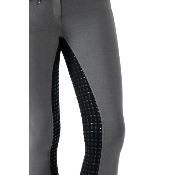 Manski Kinder Reithose LOTTA Grip grey/black 122
