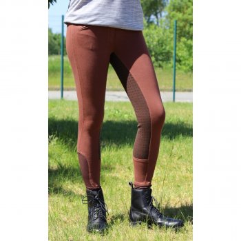 Manski Kinder Reithose LOTTA Grip pioro brown/darkbrown 122