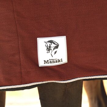 Manski Abschwitzdecke Fleece rusty red 155cm