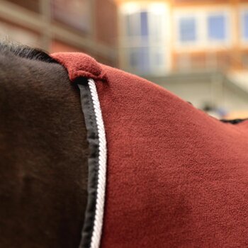 Manski Abschwitzdecke Fleece rusty red 155cm